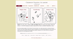 Desktop Screenshot of crimsonsailingacademy.com
